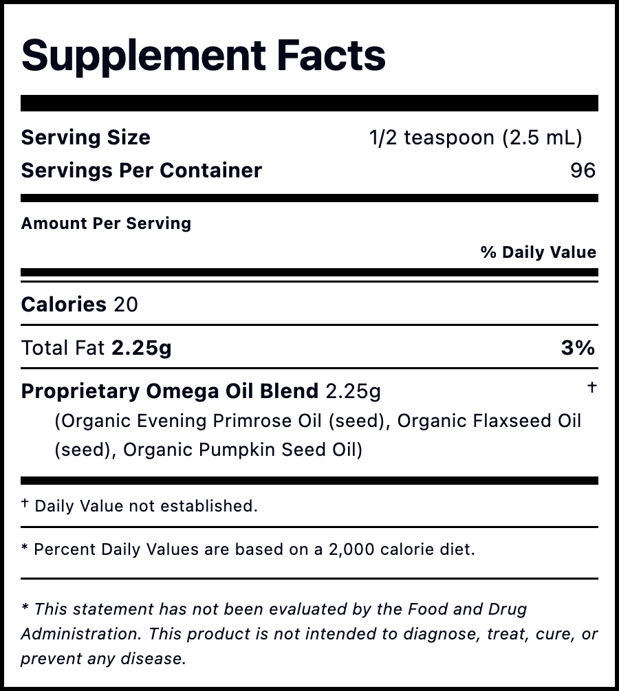Plant Omega Oil