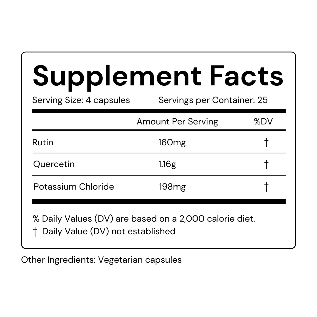 Quercetin, Rutin & Potassium