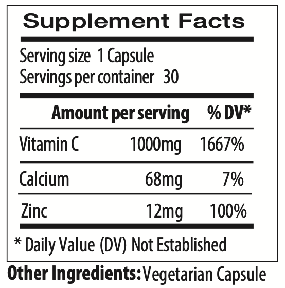Vitamin C with Zinc