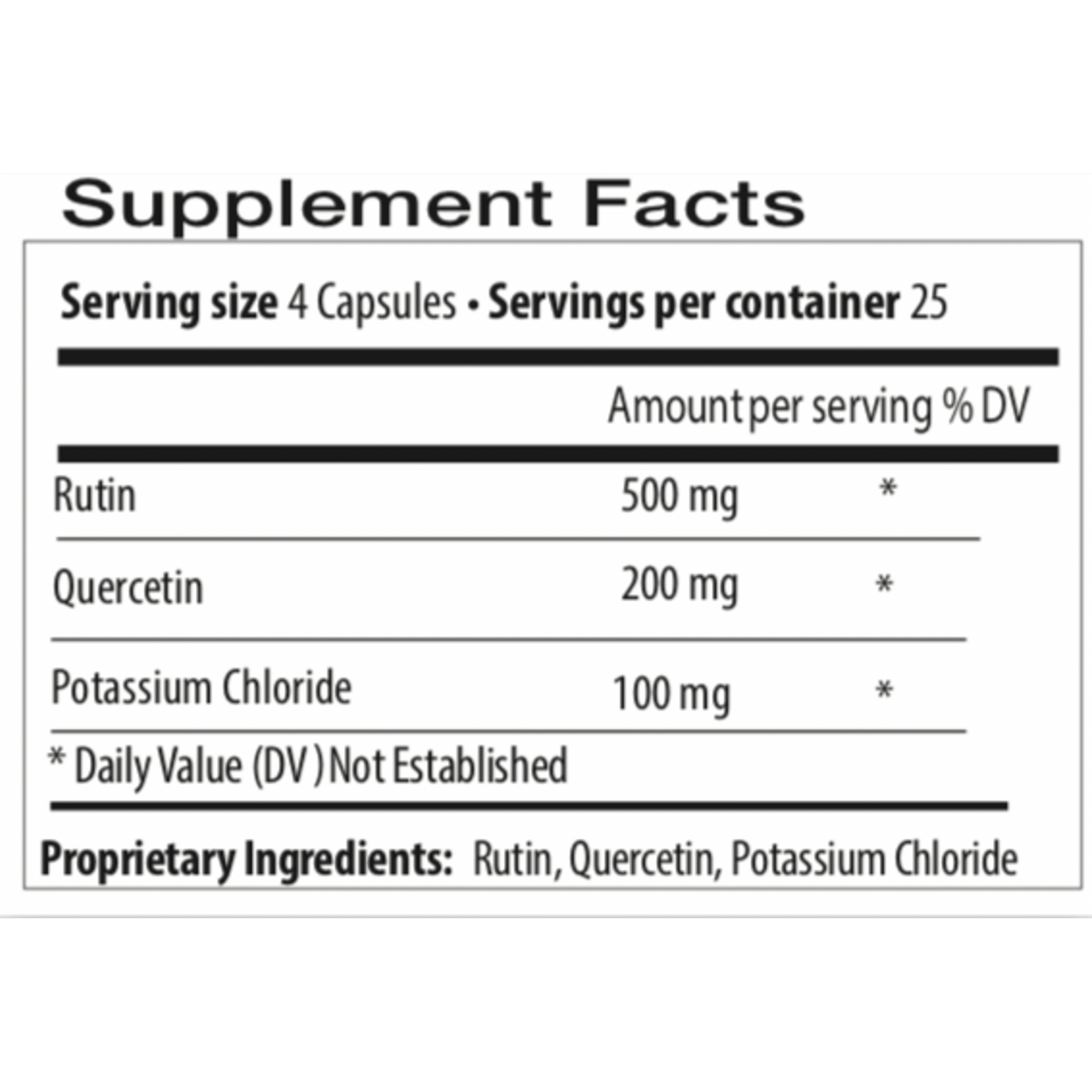 Quercetin, Rutin & Potassium