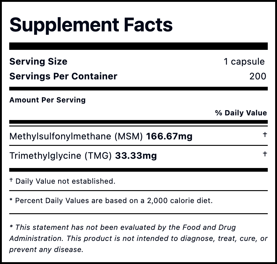 Alpha Sulflex with TMG Protocol