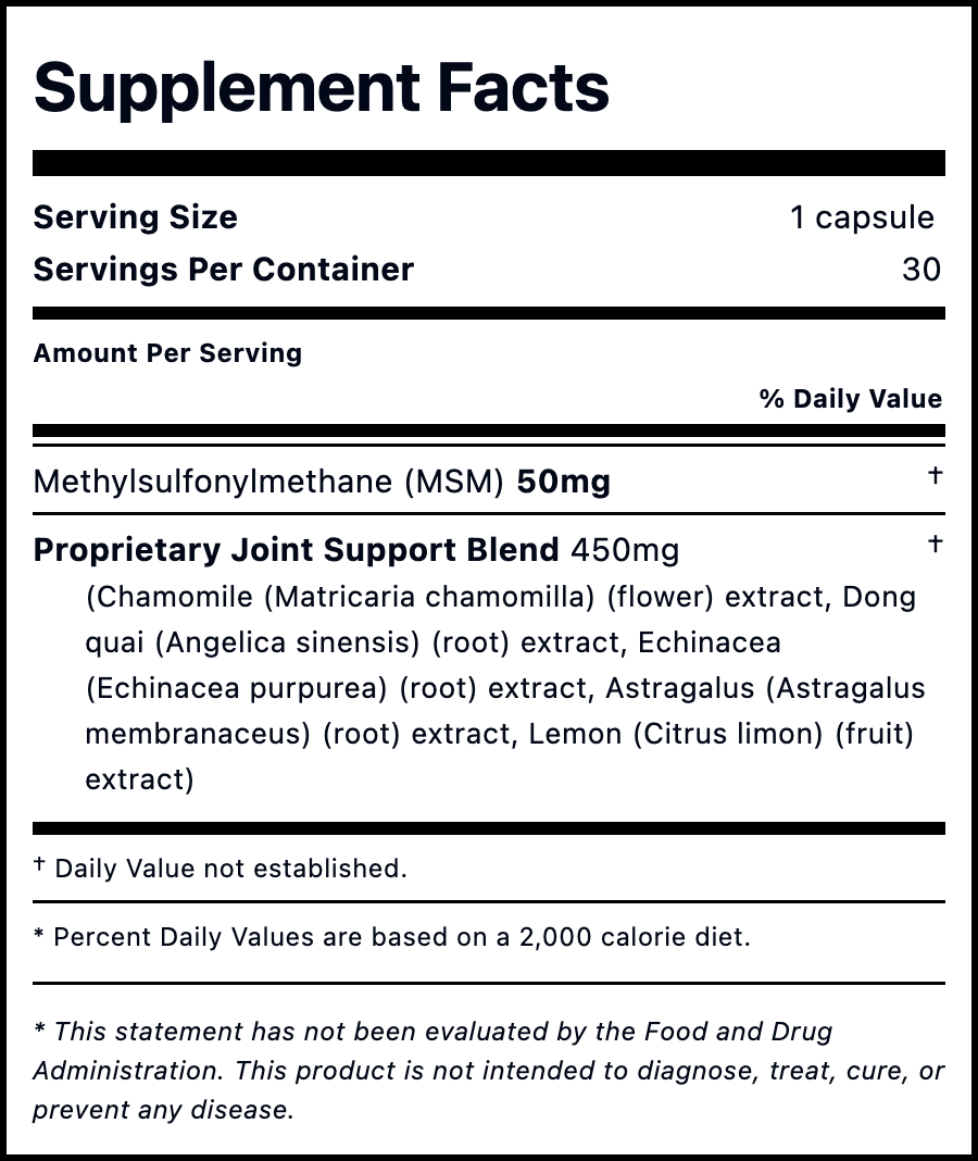 Joint & Cartilage Support