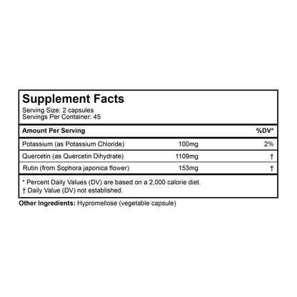 Quercetin, Rutin & Potassium