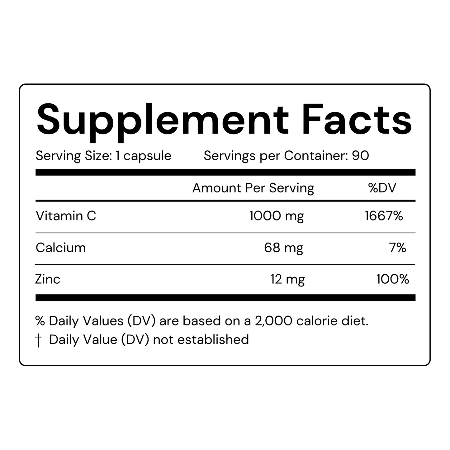 Vitamin C with Zinc