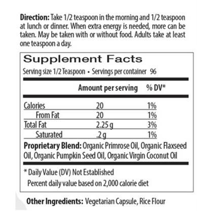 Plant Omega Oil